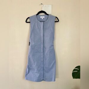 & Other Stories Blue A Line Sleeveless Dress